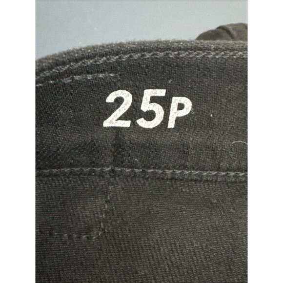 J.Crew Women's 25 Petite 96' Stretch Slim Wide Leg Jeans Black NWT Inseam 24" - Picture 8 of 16